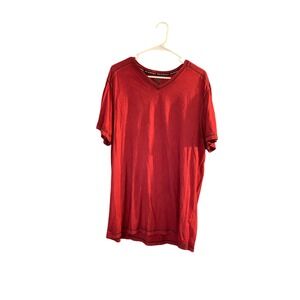 Rock & Republic XXL V-Neck‎ T-Shirt Red Short Sleeve Casual Modern
